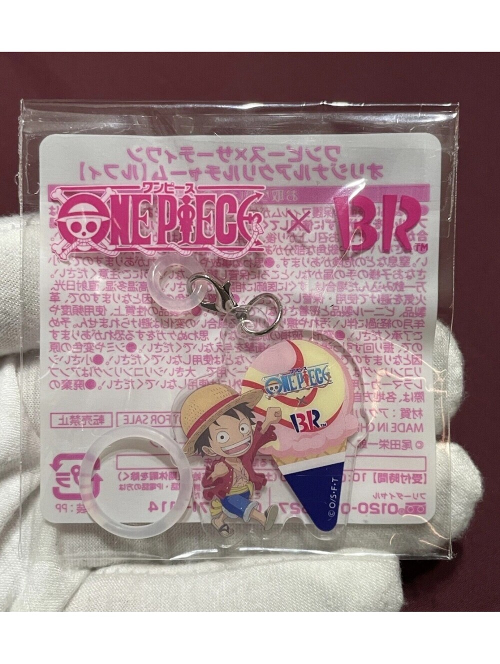 Monkey D. Luffy One Piece × Baskin Robbins 31 Acrylic Charm Anime Japan B834